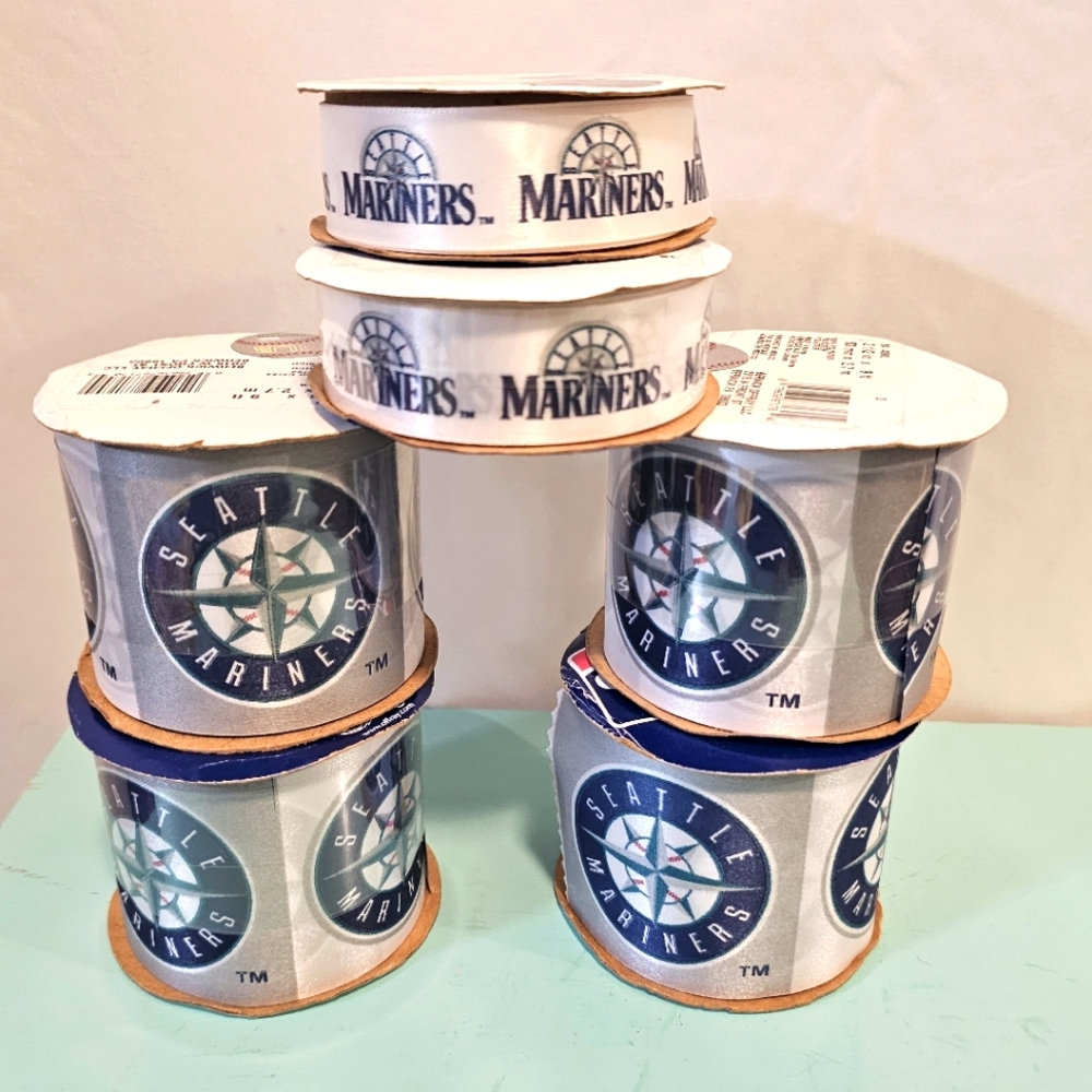 Seattle Mariners Themed Ribbon Set - White and Blue
